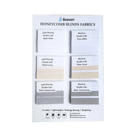 Double Cell Cellular Shade Swatch Samples