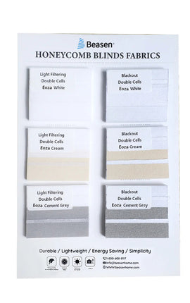 Double Cell Cellular Shade Swatch Samples