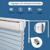 Smart Motorized Light Filtering Cellular Shades Solin