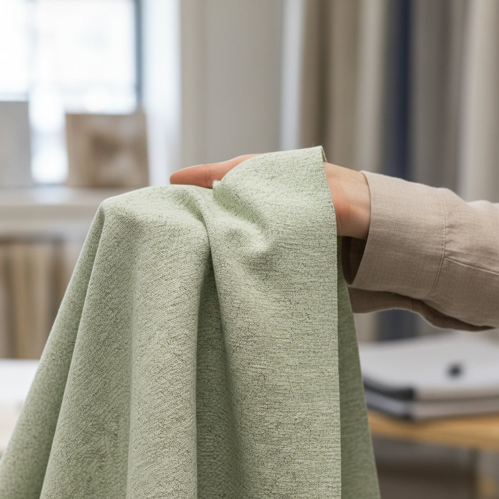 Motorized 90% Blackout Drapery Curtains Creama