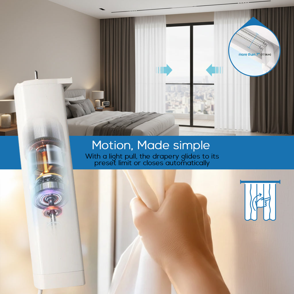 Motorized Dual Drapery – Sheer & Blackout Smart Curtains