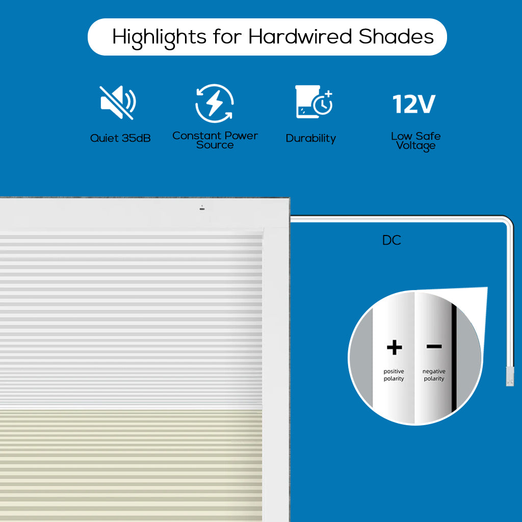 Smart Motorized Day/Night Skylight Cellular Shades Hex
