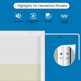 Smart Motorized Day/Night Skylight Cellular Shades Hex