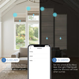 Smart Motorized 100% Blackout Roman Shades - Strate