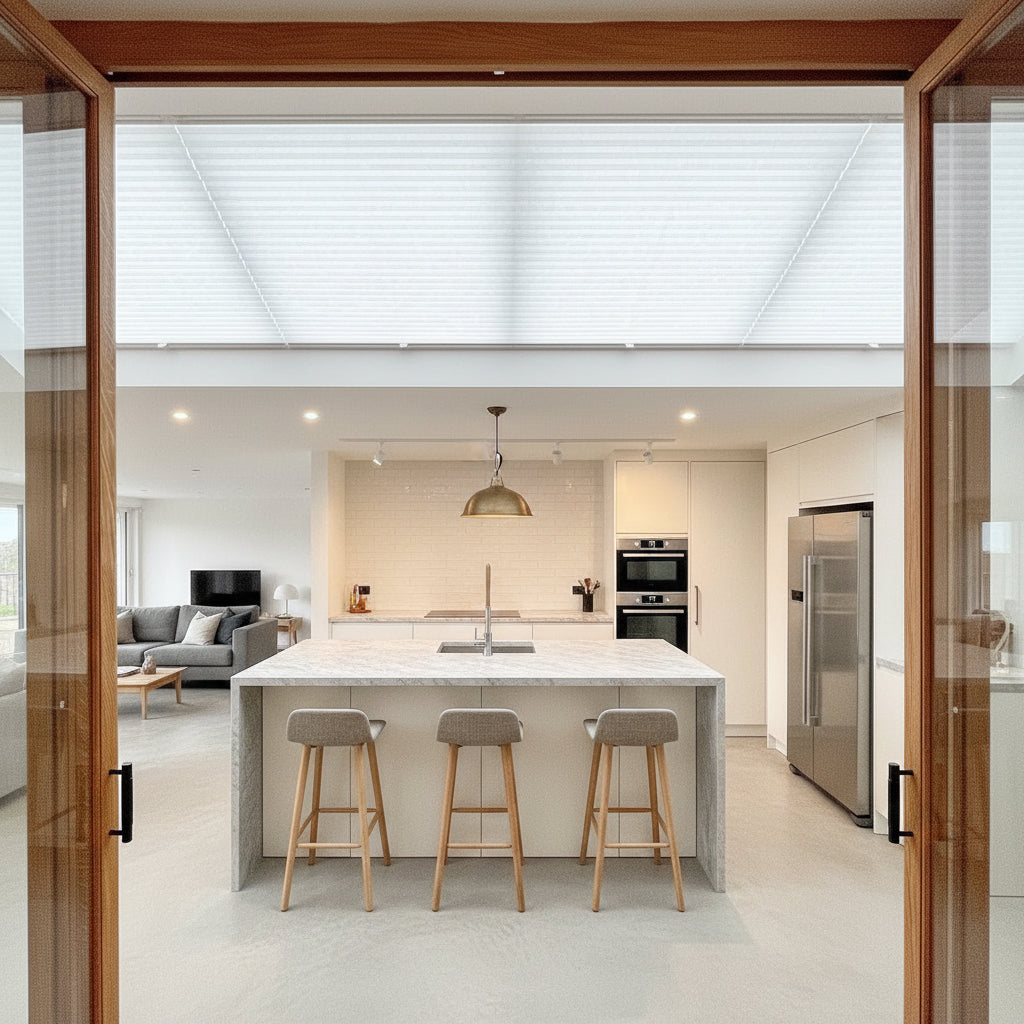 Smart Motorized Levitate Skylight Cellular Shades Hex