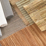 Smart Motorized Woven Wood Shades – 70% Light Filtering Viaura