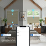 Smart Motorized Levitate Skylight Cellular Shades Hex