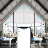 Smart Motorized Blackout Trapezoid Cellular Shades Eoza