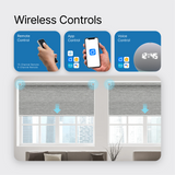 Smart Motorized Roller Shades 100% Blackout Sierra