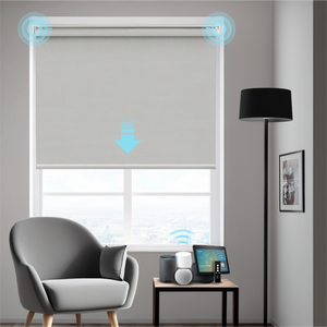 Smart Motorized Roller Shades 100% Blackout Vinly