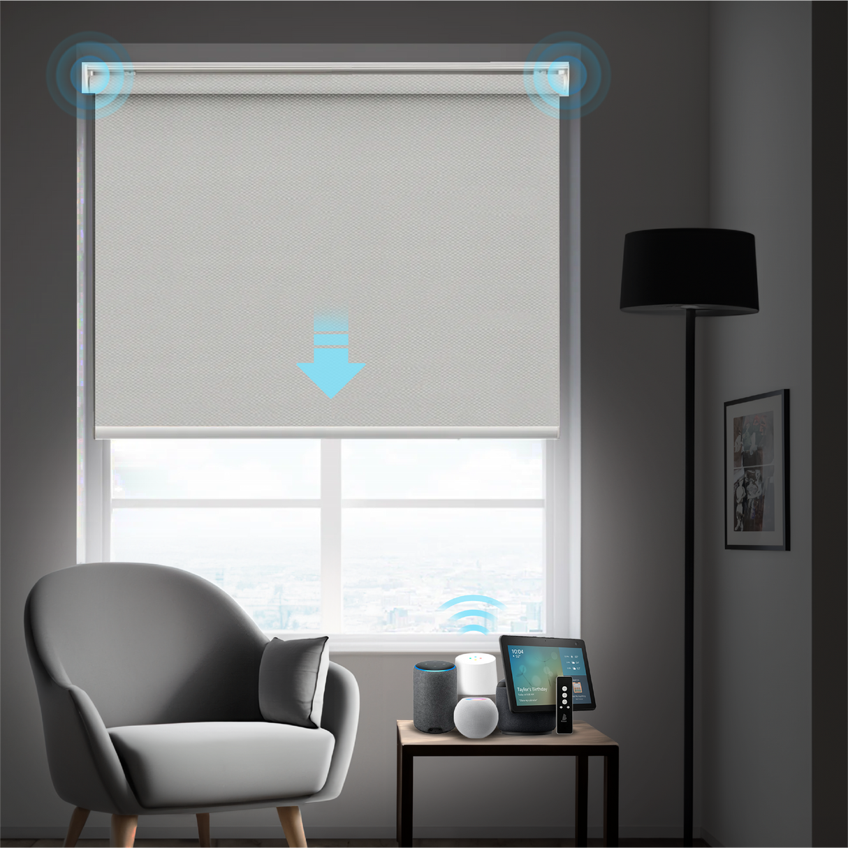 Automatic window discount shades