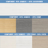 Smart Motorized 50%/70%/100% Blackout Woven Wood Shades - Tessa