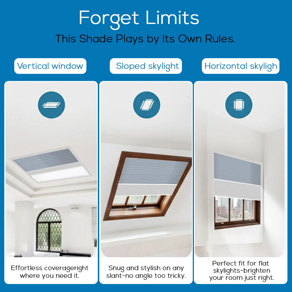 Smart Motorized Day/Night Skylight Cellular Shades Hex