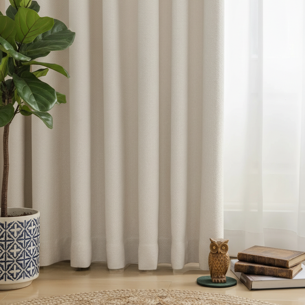 Motorized 90% Blackout Drapery Curtains Terra