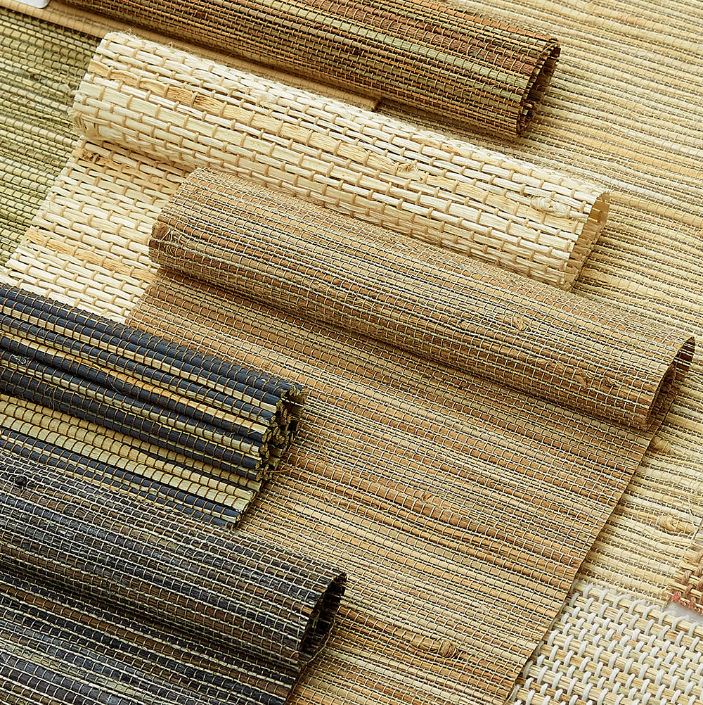 Smart Motorized Woven Wood Shades – 50% Light Filtering