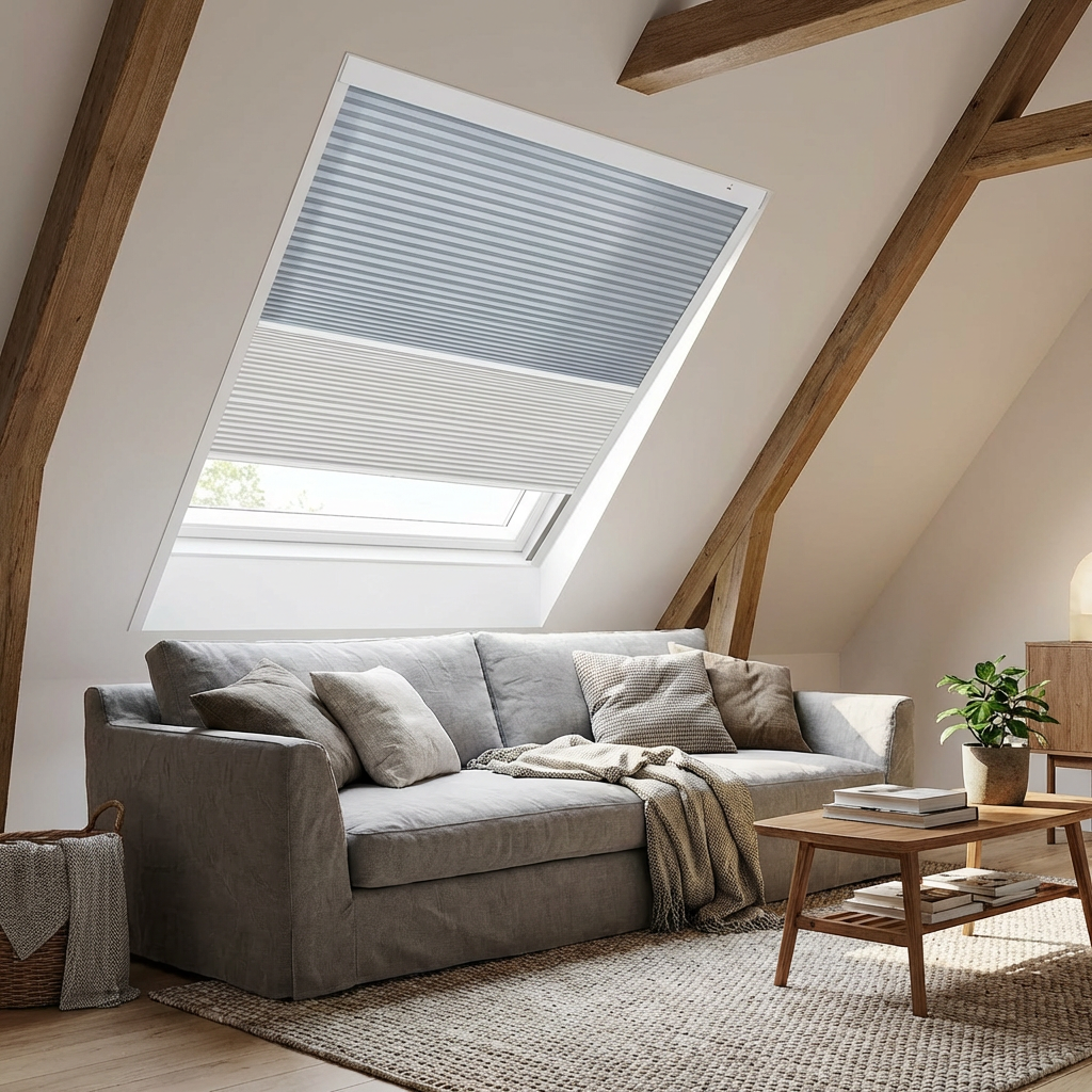 Smart Motorized Day/Night Skylight Cellular Shades Hex