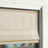 Smart Motorized Linen Roman Shades – 50% / 70% / 100% Blackout Terra