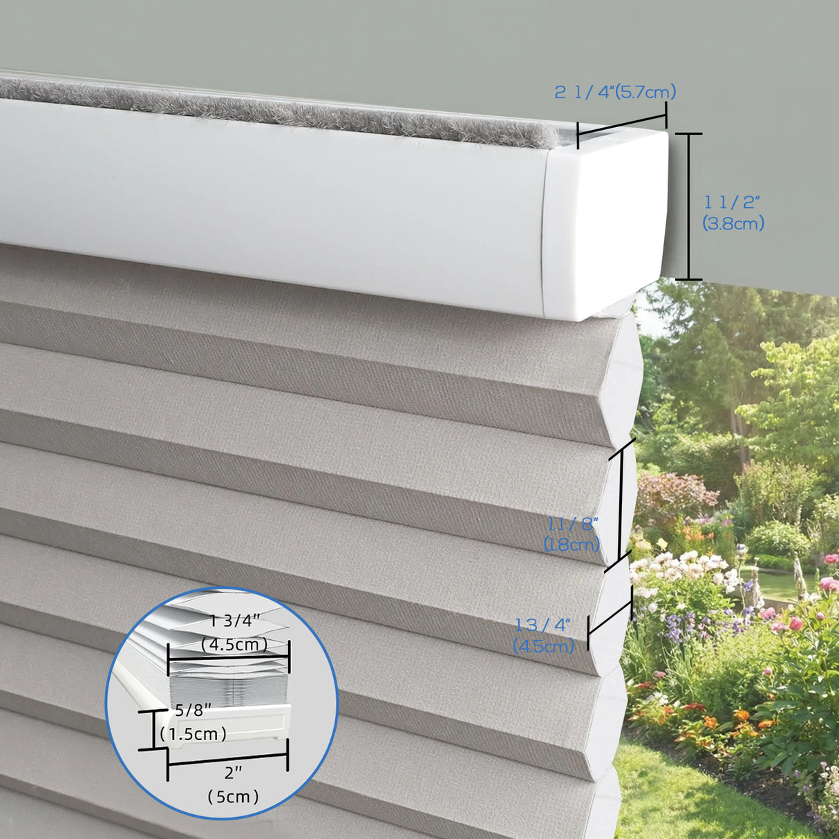 Smart Motorized Light Filtering Cellular Shades Eoza