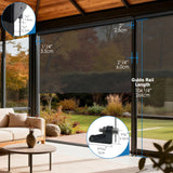 Smart Motorized Outdoor Shades 5% Openness