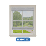 Smart Motorized Woven Wood Shades – 50% Light Filtering Viaura