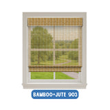 Smart Motorized Woven Wood Shades – 50% Light Filtering Viaura