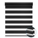 Smart Motorized 100% Blackout Zebra Shades 95mm Slate