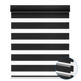 Smart Motorized 100% Blackout Zebra Shades 95mm Slate