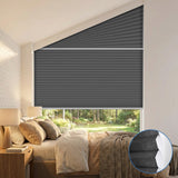 Smart Motorized Light Filtering Trapezoid Cellular Shades Eoza