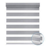 Smart Motorized 100% Blackout Zebra Shades 95mm Slate
