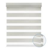 Smart Motorized 100% Blackout Zebra Shades 95mm Slate