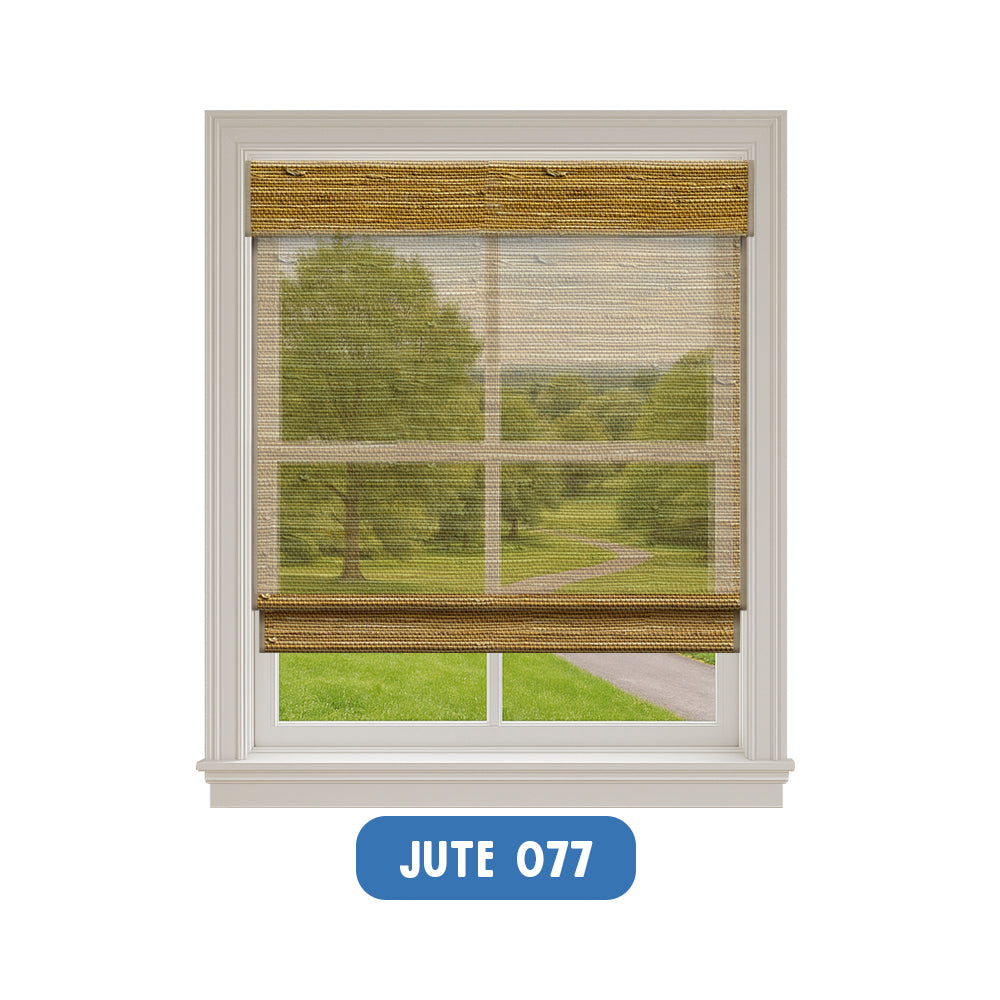 Smart Motorized Woven Wood Shades – 50% Light Filtering Viaura