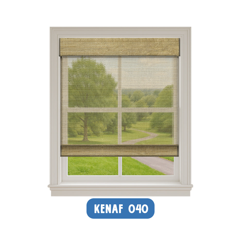 Smart Motorized Woven Wood Shades – 50% Light Filtering Viaura