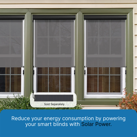 Smart Motorized Outdoor Shades 5% Openness