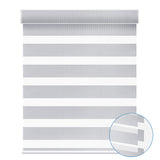 Smart Motorized 100% Blackout Zebra Shades 95mm Slate