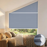 Smart Motorized Light Filtering Trapezoid Cellular Shades Eoza