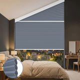 Smart Motorized Blackout Trapezoid Cellular Shades Eoza