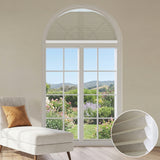 Smart Motorized Light Filtering Arched Cellular Shades Eoza