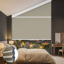 Smart Motorized Blackout Trapezoid Cellular Shades Eoza
