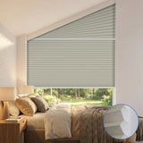 Smart Motorized Light Filtering Trapezoid Cellular Shades Eoza