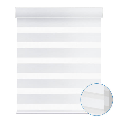 Smart Motorized 100% Blackout Zebra Shades 95mm Slate