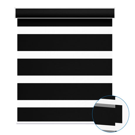 Smart Motorized Zebra Shades 85% Blackout 95mm Dune