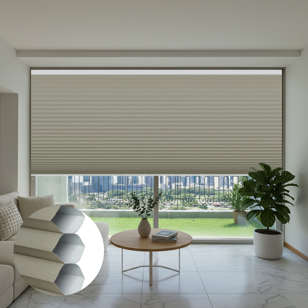Smart Motorized Blackout Cellular Shades Solin