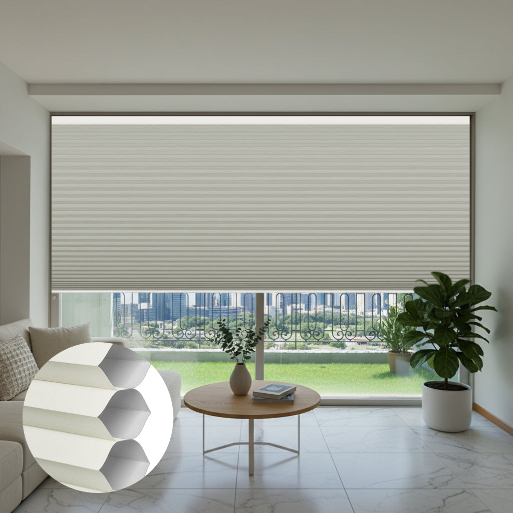Smart Motorized Blackout Cellular Shades Solin