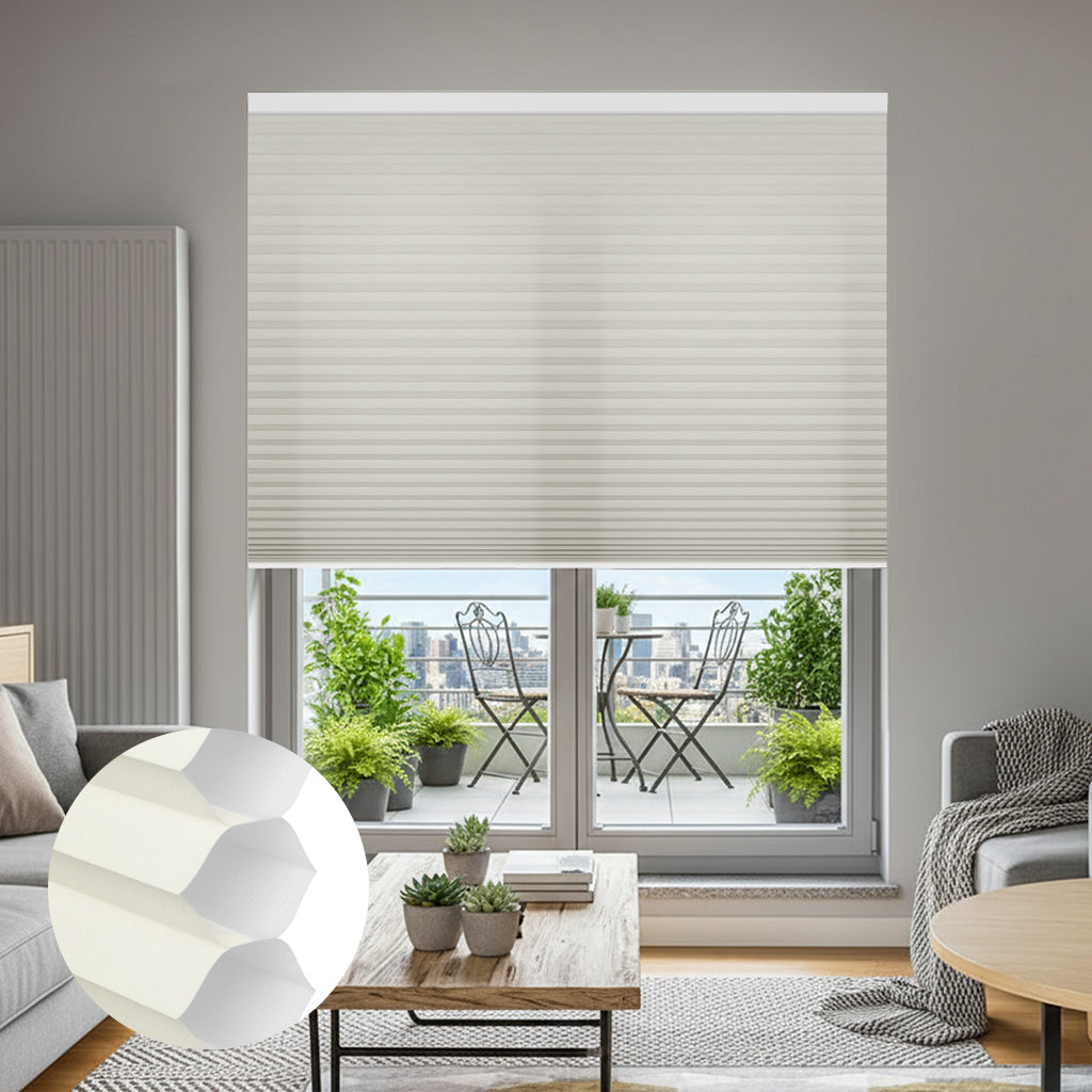 Smart Motorized Light Filtering Cellular Shades Solin