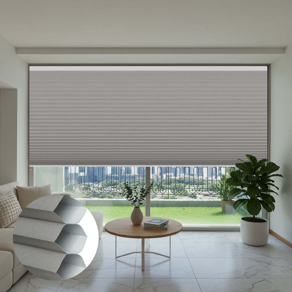 Smart Motorized Blackout Cellular Shades Solin