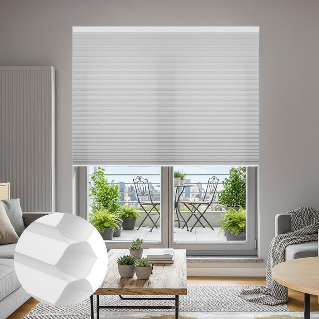Smart Motorized Light Filtering Cellular Shades Solin