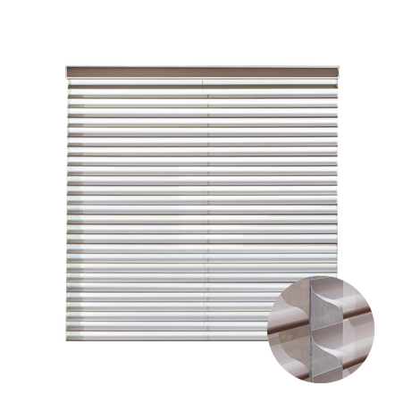 Smart Motorized Shangri-La Sheer Shades 60% Blackout