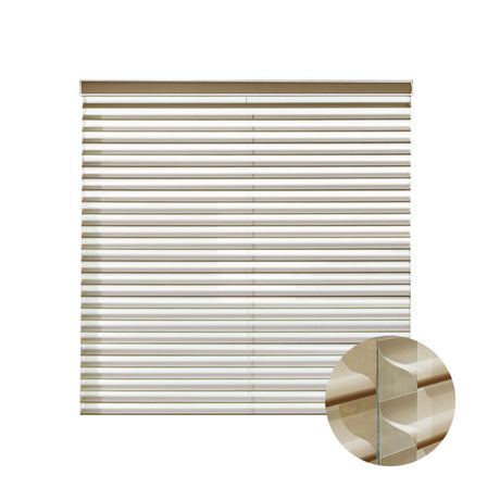 Smart Motorized Shangri-La Sheer Shades 85% Blackout