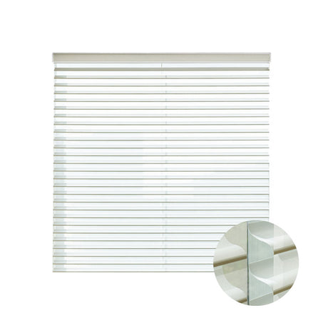 Smart Motorized Shangri-La Sheer Shades 85% Blackout