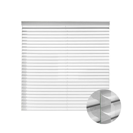Smart Motorized Shangri-La Sheer Shades 85% Blackout